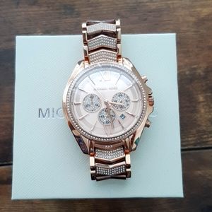 Rose gold designer watch